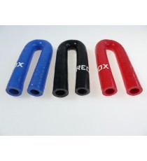 Codo silicona 180° - diámetro interior 10 mm - longitud 100 mm