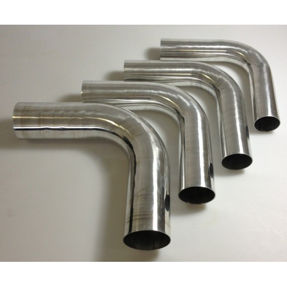 Codo aluminio soldable 90° diámetro exterior 45 mm longitud 140 mm