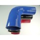 Reductor silicona curvado 90° Ø67→76 mm L125 VMQ
