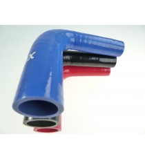 Reductor silicona curvado 90° Ø30→38 mm L100 VMQ