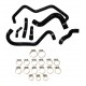 Kit 6 manguitos silicona aceite PEUGEOT 405 MI16 1.9 16V XU9J4 160 cv 1987-1992 FVMQ interno — REDOX