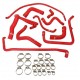 Kit 10 manguitos silicona agua PEUGEOT 205 GTI 1.6 / 1.9 con intercambiador 1984-1990