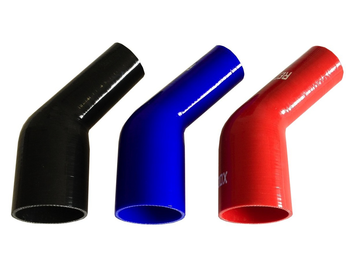 Codo De Silicona De 90 Grados 51mm (2") Para Intercooler - Incluye 2 Abrazaderas, Azul