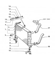 Kit Mangueras Silicona REDOX Radiador para Lancia Delta 1.6 HF Turbo (1986-1993)