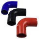 Codo silicona 90° Ø51 mm longitud 100 mm VMQ 4 capas poliéster
