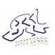 Kit 9 manguitos silicona agua PEUGEOT 205 GTI 1.6 115 cv / 1.9 105-122 cv sin intercambiador 1991-1994