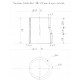 57-63mm - Réducteur droit dur mesure en silicone à axes décallés- REDOX