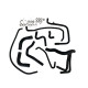 Kit 10 manguitos silicona agua PEUGEOT 205 GTI 1.6 / 1.9 con intercambiador 1984-1990