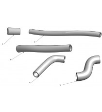 Manguera de silicona refrigeración motor New Holland SB35 BRAUD