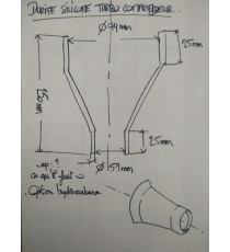 Manguito silicona a medida hidrocarburos para PORSCHE 930 (1997-2000)