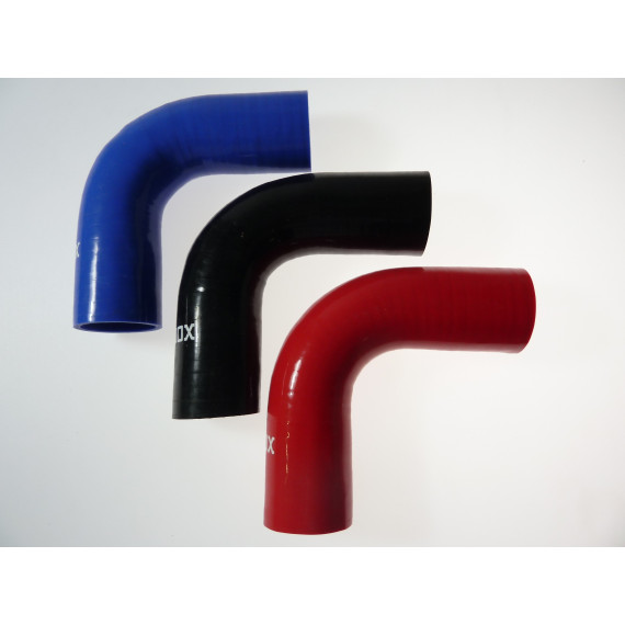 Codo de 90° diámetro interior 45mm longitud 100mm silicona con capa interna resistente a hidrocarburos