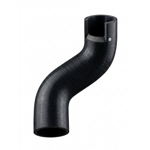 Manguito silicona forma Z 45mm alto rendimiento - Negro