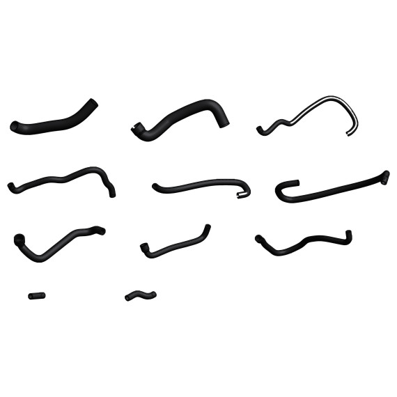 Kit completo 11 mangueras silicona circuito refrigeración motor para CITROËN C25 2.5D