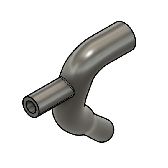 Manguito de silicona Radiador-Bomba