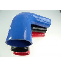 Reductor silicona 90° - diámetros interiores 51-76 mm - longitud 125 mm