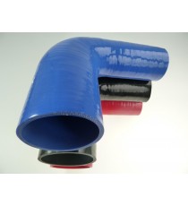 Reductor silicona 90° - diámetros interiores 57-76 mm - longitud 125 mm