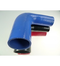 Reductor silicona 90° - diámetros interiores 51-70 mm - longitud 125 mm