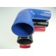 Reductor silicona 90° - diámetros interiores 60-63 mm - longitud 125 mm