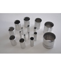Manguito aluminio soldable diámetro exterior 42 mm longitud 100 mm