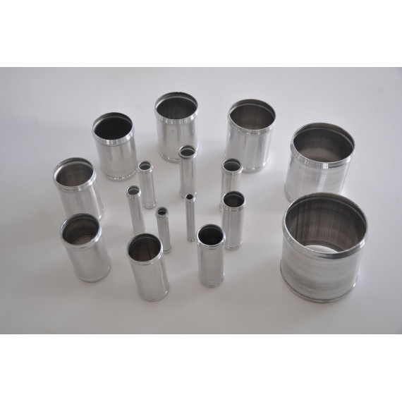 Manguito aluminio soldable diámetro exterior 80 mm longitud 100 mm