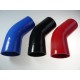 Codo silicona 45° - diámetro interior 127 mm - longitud 150 mm