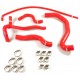 Kit 5 manguitos de agua silicona REDOX - Peugeot 206 S16 2.0 16V 136cv sin intercambiador Modine (desde OPR 09492)