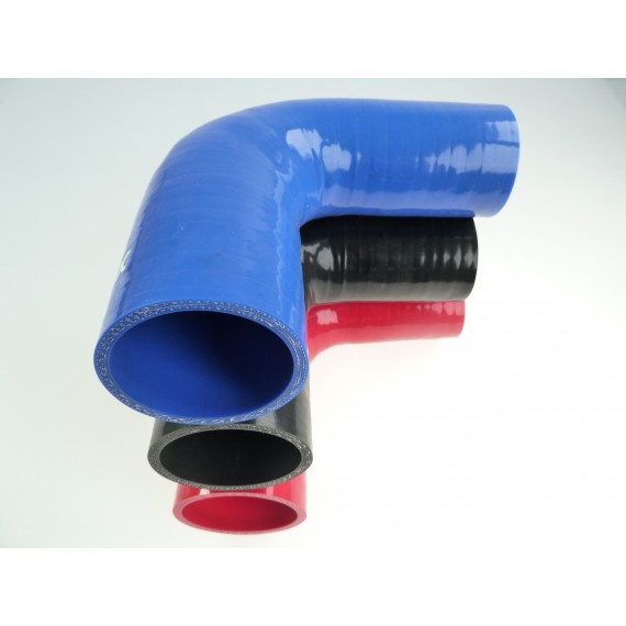 Reductor silicona acodado 90 grados 45 a 70 mm L 125 mm REDOX